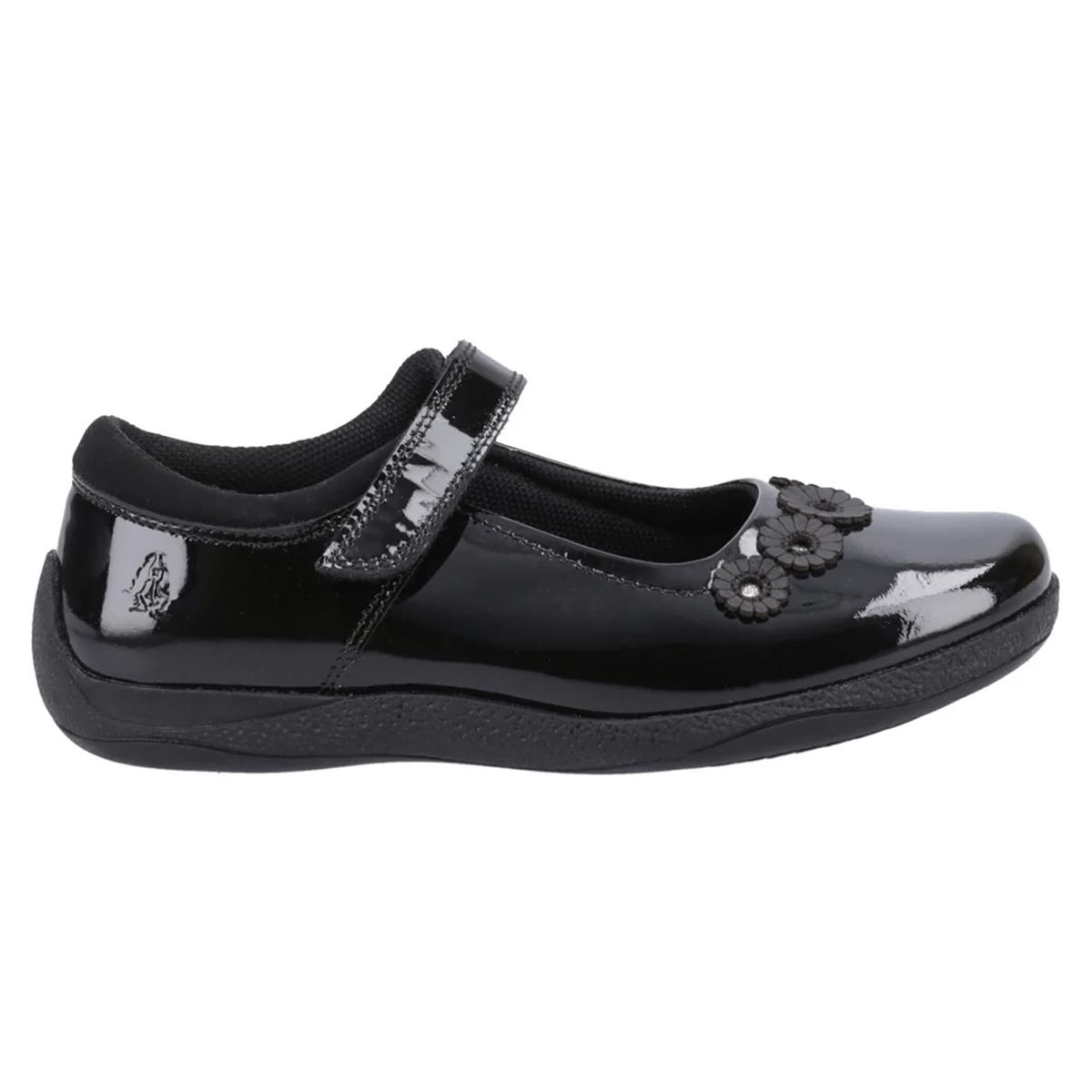 Mary Janes Christina mit Blumen-Applikation
