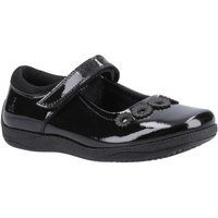 Lack-Mary-Janes mit Blumen-Applikationen