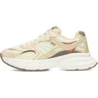 Chunky Mesh-Sneaker mit Schlangenprint