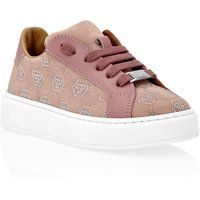 Plateau-Sneaker aus Wildleder mit Monogramm