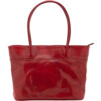 Klassischer Shopper aus poliertem Leder