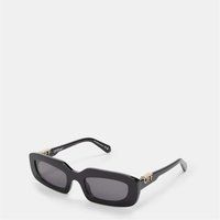 Markante Rechteckige Acetat Sonnenbrille