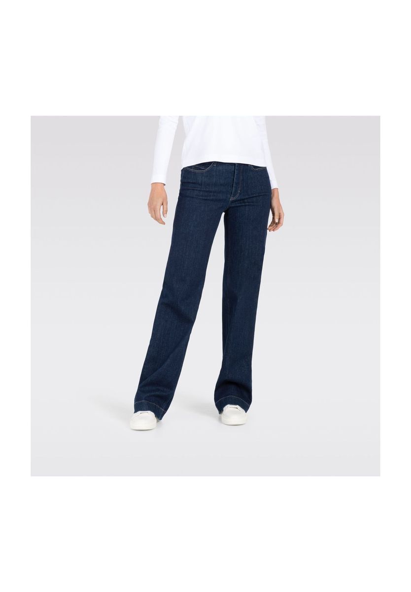 Weit ausgestellte High-Stretch Jeans