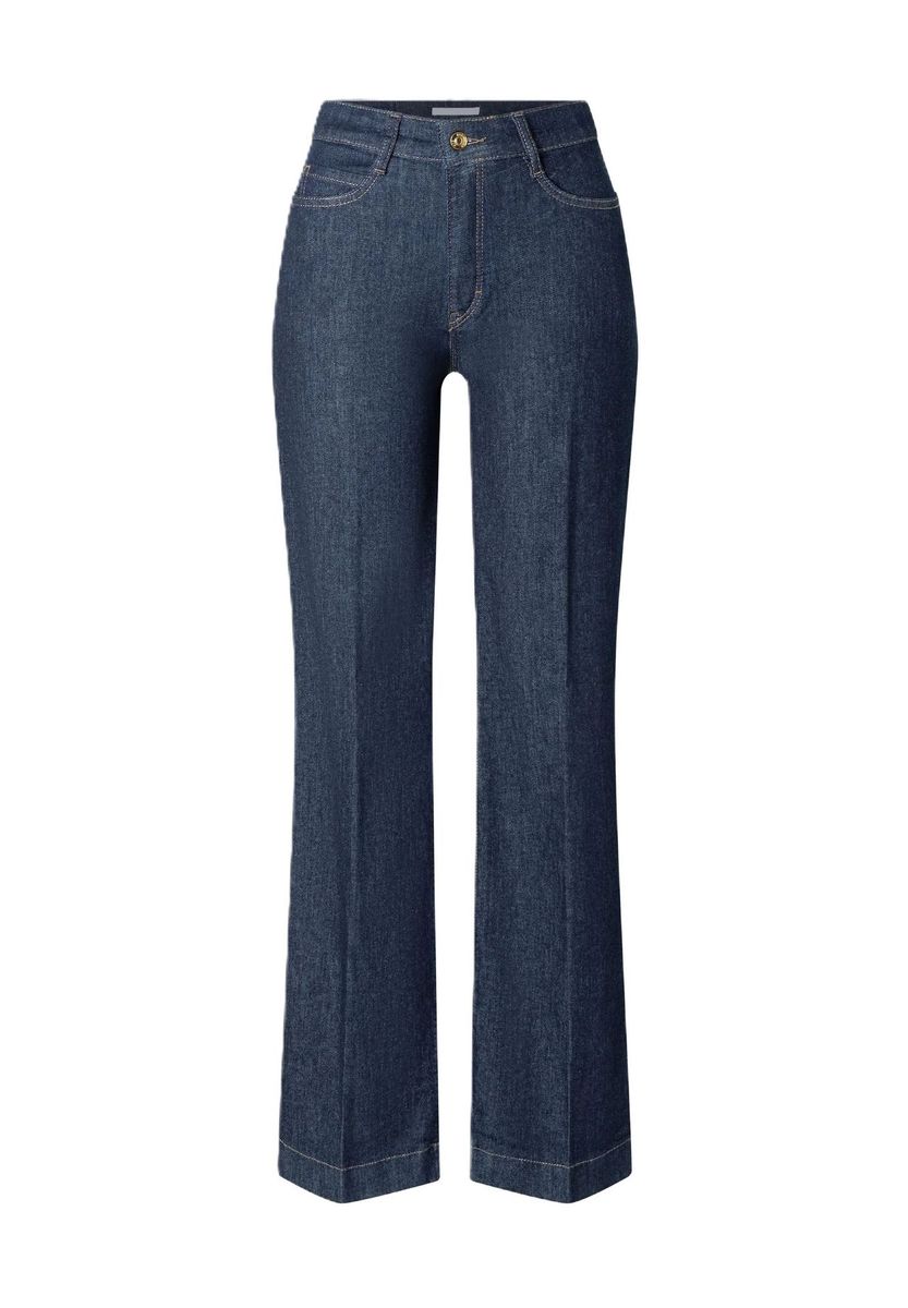 Five-Pocket-Jeans mit weitem Bein