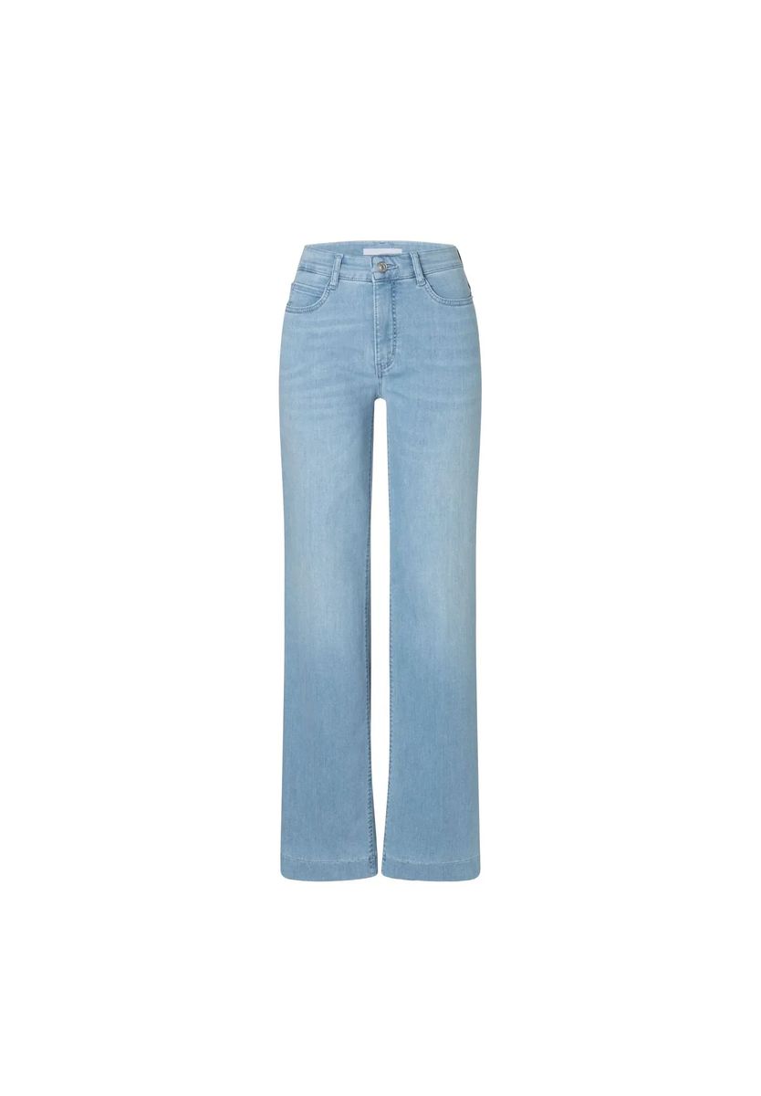 Five-Pocket-Jeans mit weitem Bein