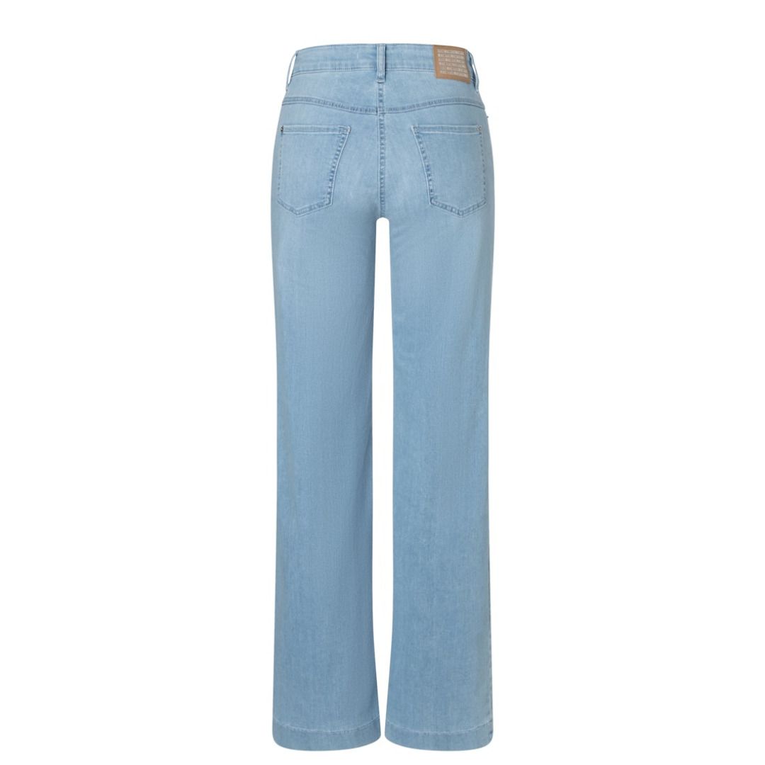 Five-Pocket-Jeans mit weitem Bein