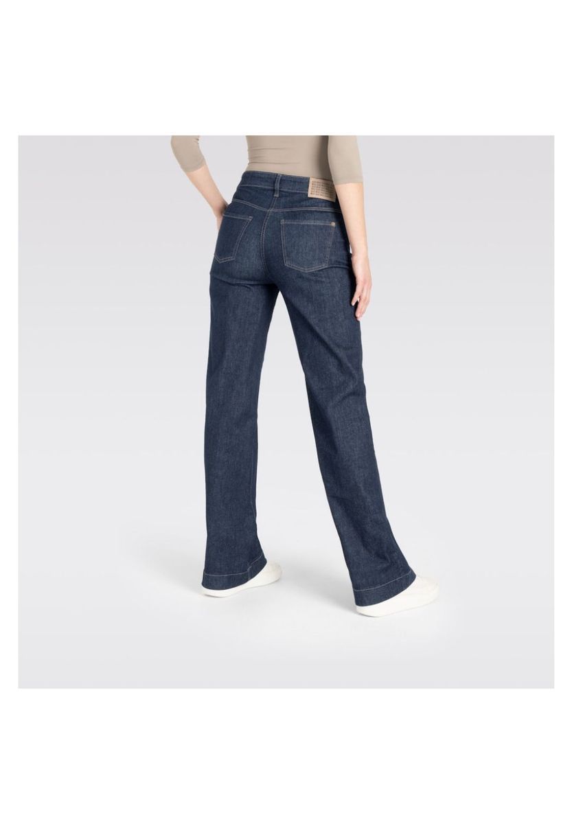Five-Pocket-Jeans mit weitem Bein