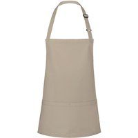 Kurze Latzschürze mit Taschen