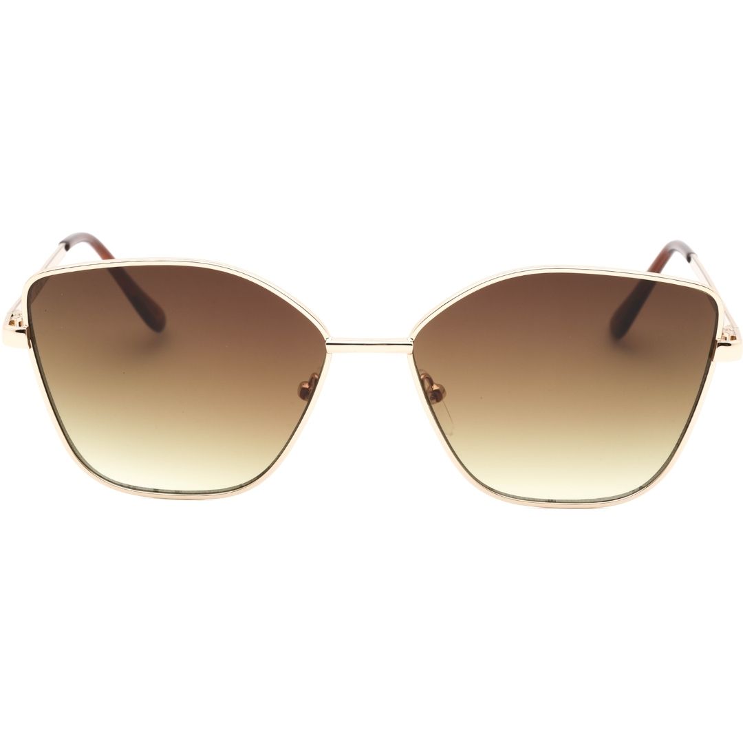 Geometrische Metall-Sonnenbrille