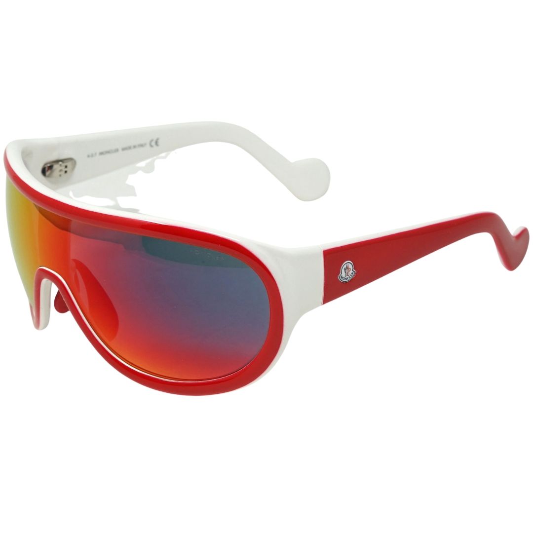 Verspiegelte Shield-Sonnenbrille im Wrap-Design