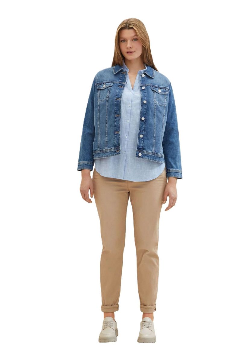 Klassische Jeansjacke im Geraden Schnitt