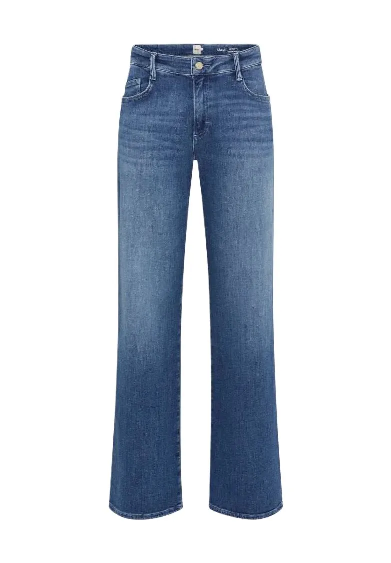 Weit geschnittene Jeans mit hohem Bund