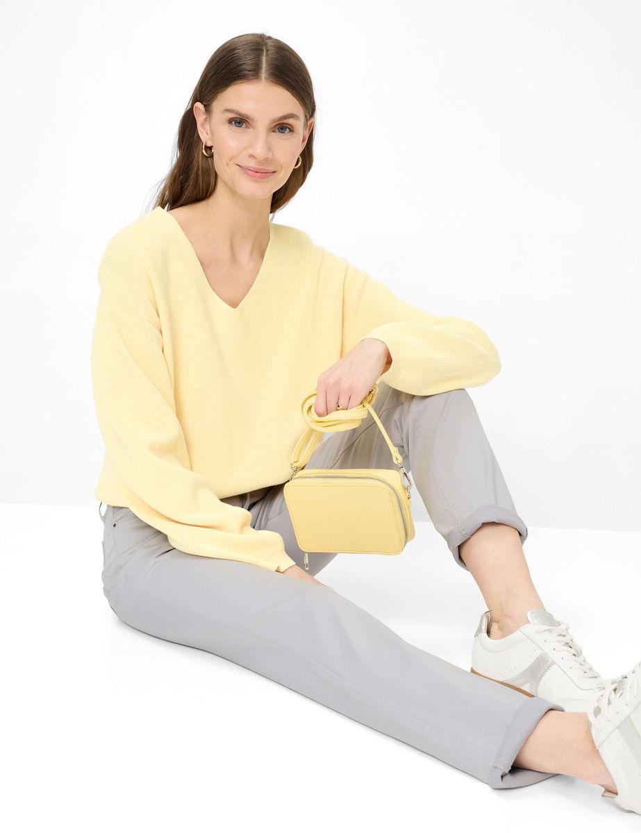 Elegante Satinhose mit geradem Bein