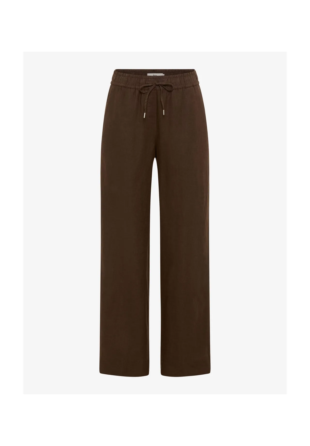 Locker geschnittene Leinenhose mit Tunnelzug