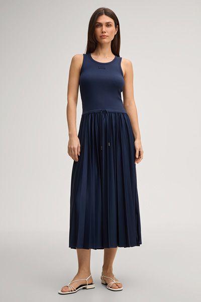 Maxikleid im Tank-Stil mit Plissee