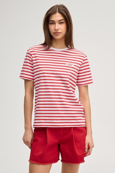 T-Shirt mit Querstreifen aus Baumwolle