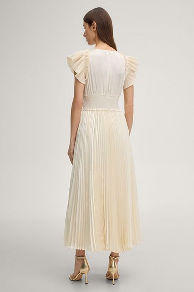 Elegantes Plissee-Midikleid