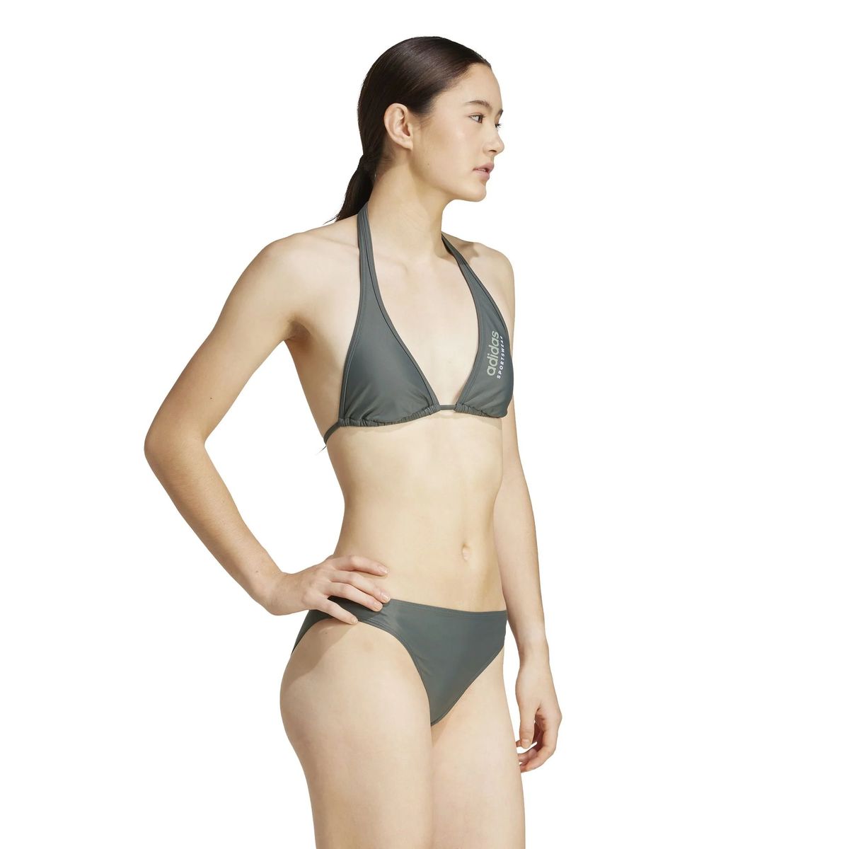 Sportlicher Neckholder-Triangel-Bikini