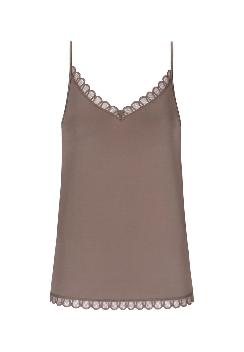 Elegante Camisole mit Spitzenbesatz