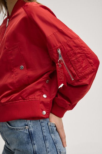 Oversize-Utility-Bomberjacke mit Ärmeltasche