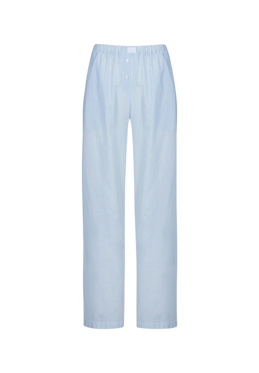 Gestreifte Pyjamahose mit geradem Bein