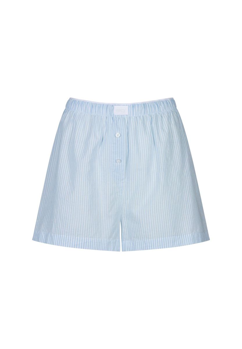 Gestreifte Schlafanzug-Shorts aus Baumwolle