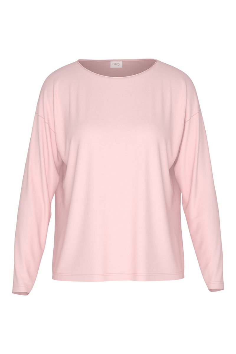 Langarm-Loungewear-Oberteil mit Glanz