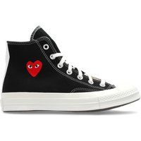 High-Top Canvas-Sneaker mit Herz-Logo