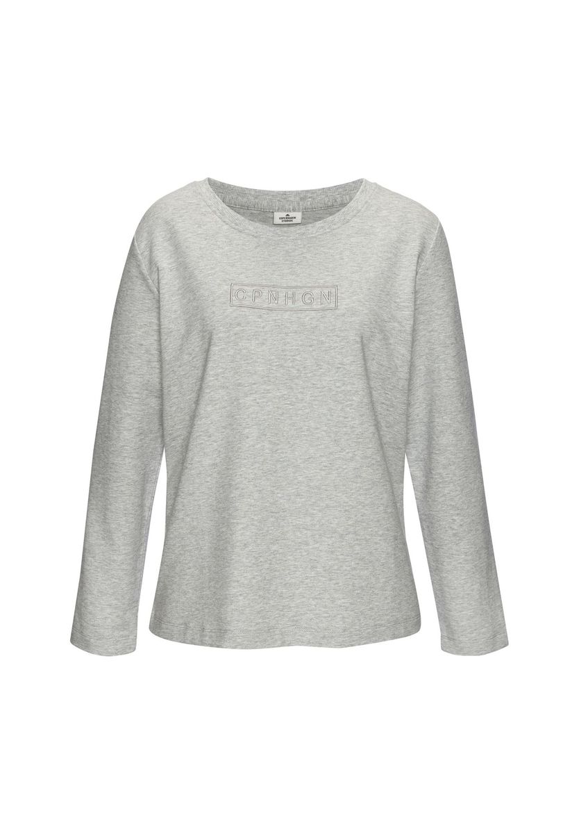 Weiches Jersey-Langarm-Loungewear-Oberteil