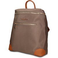 Minimalistischer Rucksack aus Stoff und Kunstleder