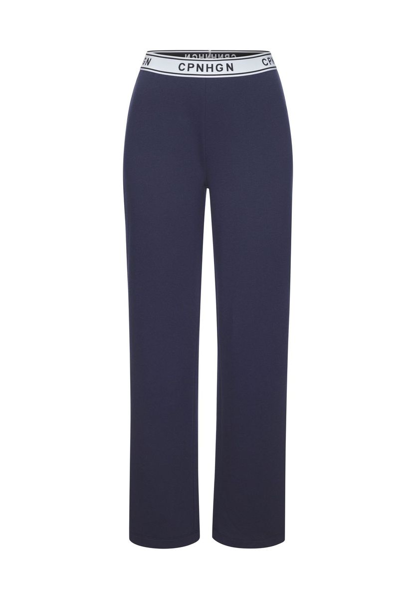Weite Hose mit Logo-Bund
