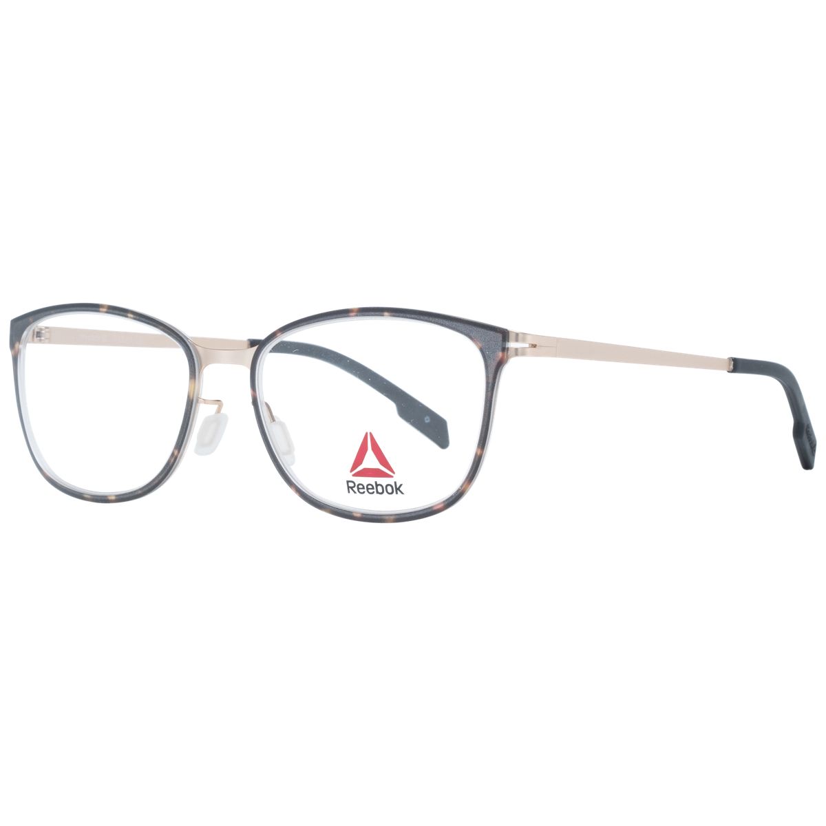 Moderne rechteckige Brille mit Schildpatt-Muster