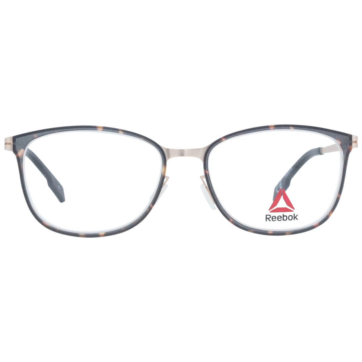 Moderne rechteckige Brille mit Schildpatt-Muster
