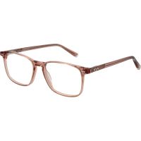 Elegante transparente rechteckige Fassung