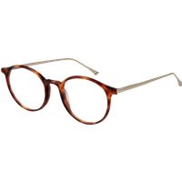 Klassische runde Brille in Schildpatt-Optik