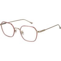 Geometrische Brillenfassung in Roségold