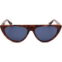 Moderne Cat-Eye-Sonnenbrille mit flachem Oberteil