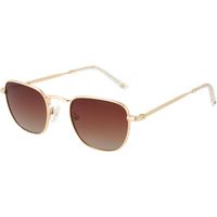 Elegante Rechteckige Metall-Sonnenbrille
