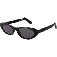 Schmale ovale Vollrand-Sonnenbrille