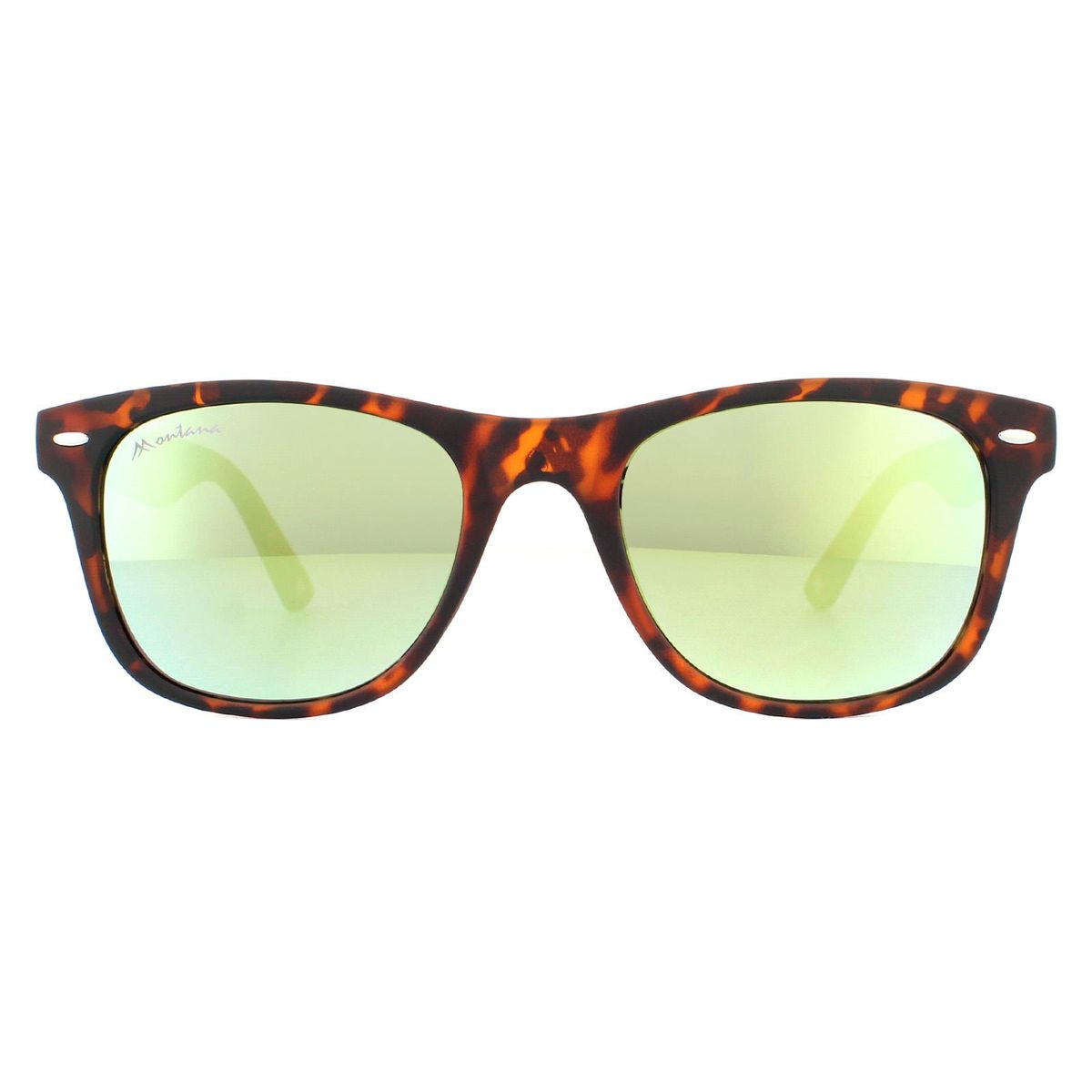 Matte Schildpatt-Sonnenbrille in Rechteckform