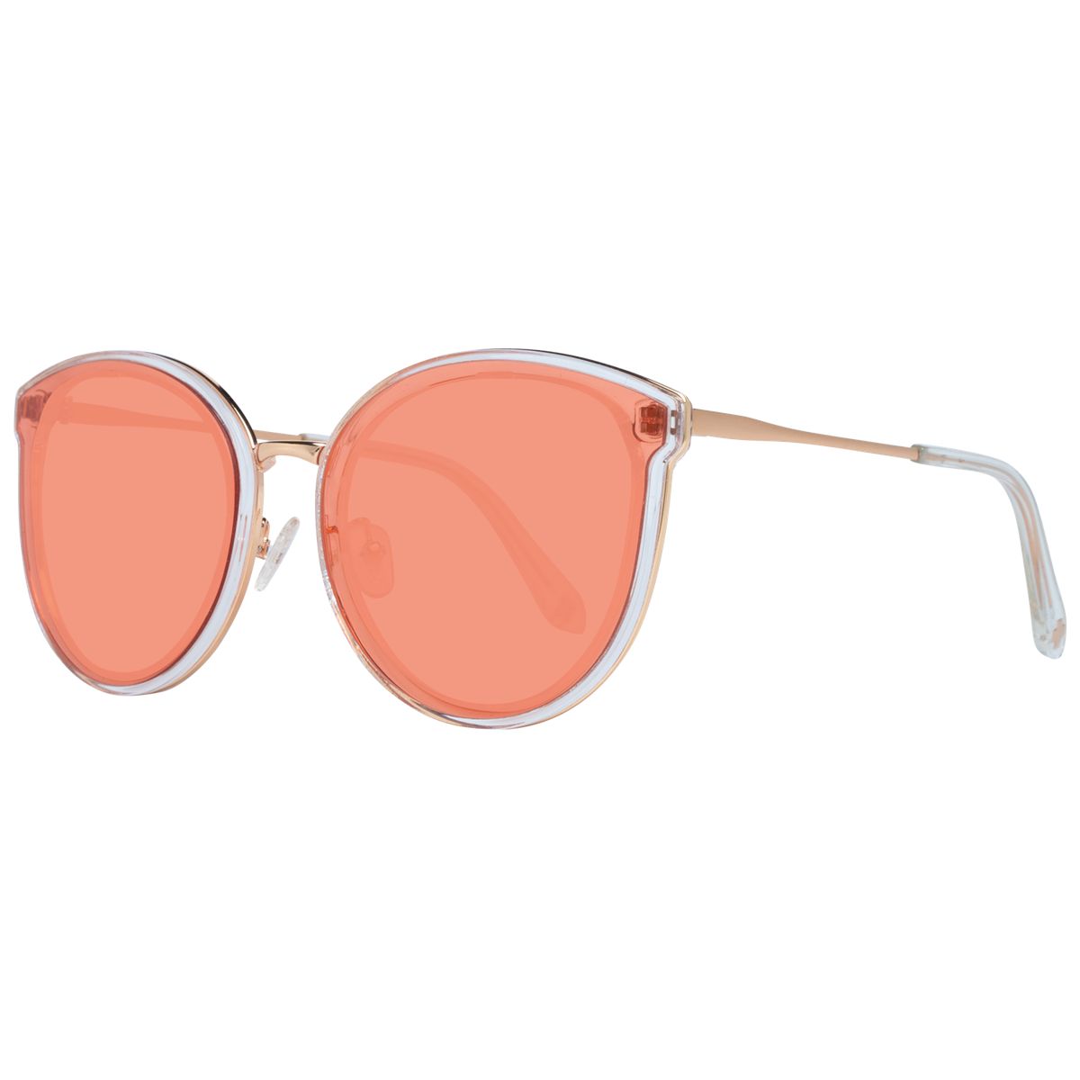 Schicke übergroße runde getönte Sonnenbrille