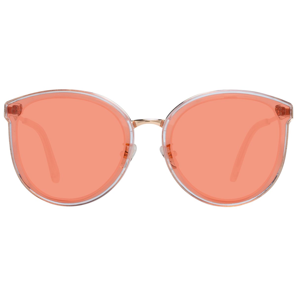 Schicke übergroße runde getönte Sonnenbrille