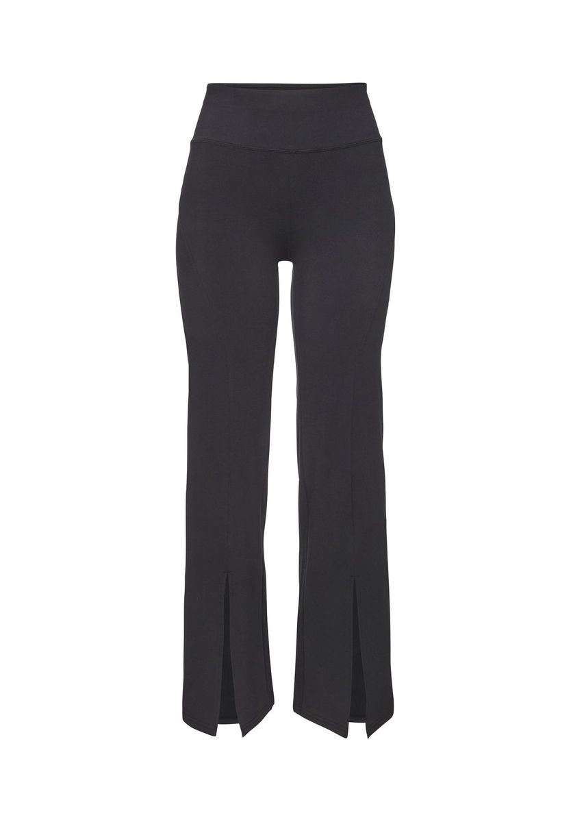 High-Waist Leggings mit Beinschlitzen