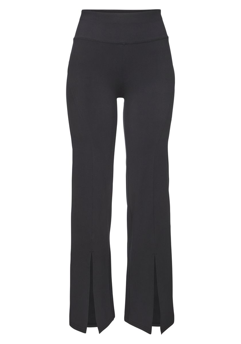 High-Waist Leggings mit Beinschlitzen