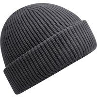 Gerippte windabweisende Strickmütze
