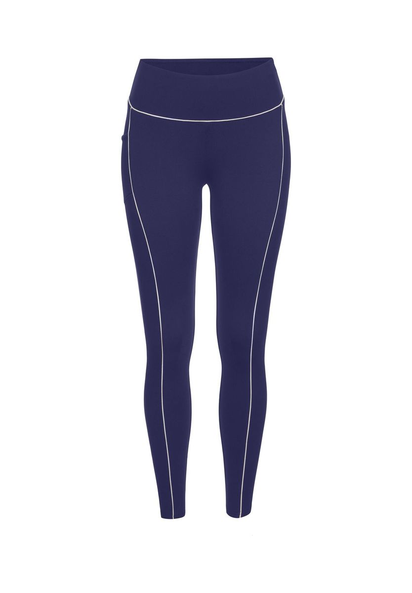 Performance-Leggings mit Kontrast-Paspeln