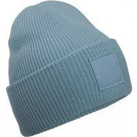 Rippstrick-Beanie mit breitem Umschlag