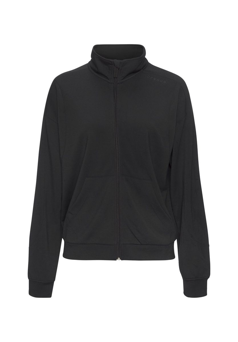 Minimalistisches Sweat-Oberteil mit Reißverschluss