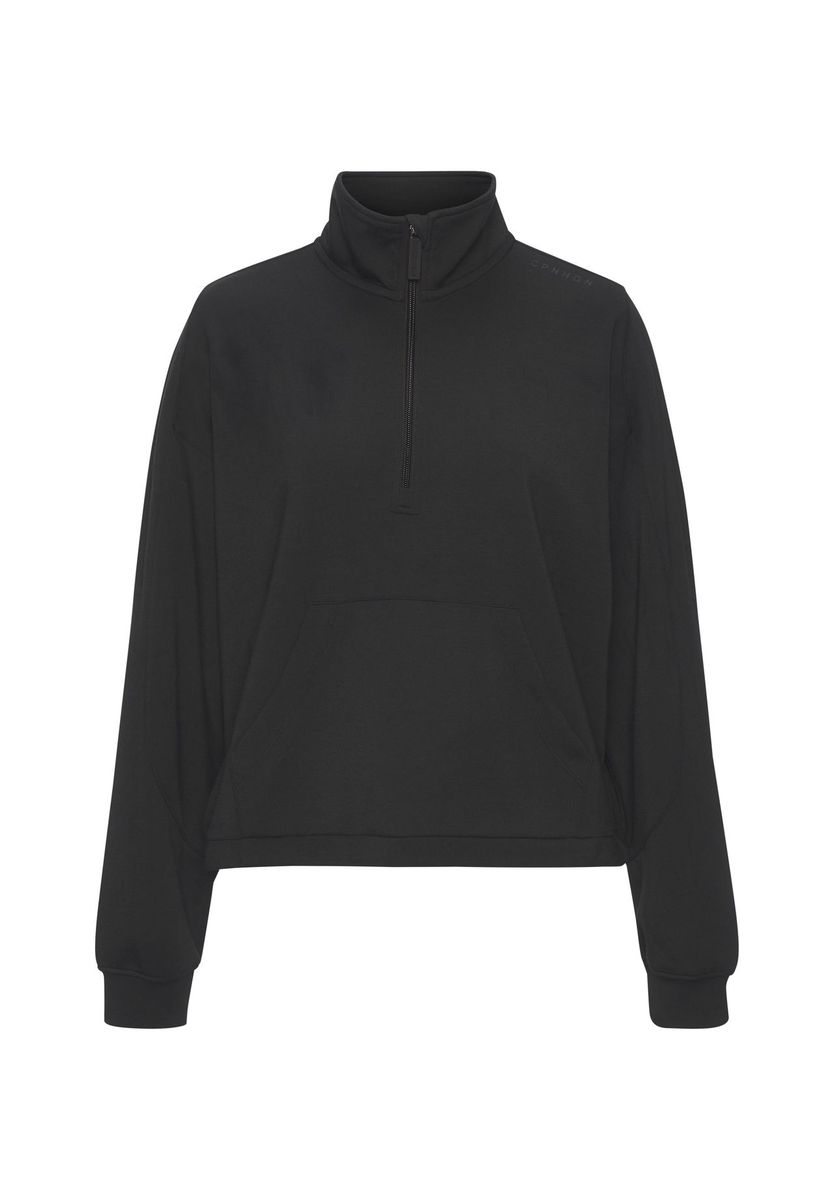 Minimalistisches Loungewear-Top mit Troyerkragen