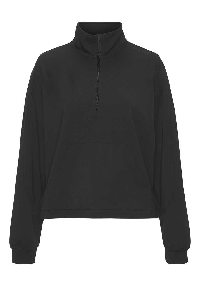 Minimalistisches Loungewear-Top mit Troyerkragen
